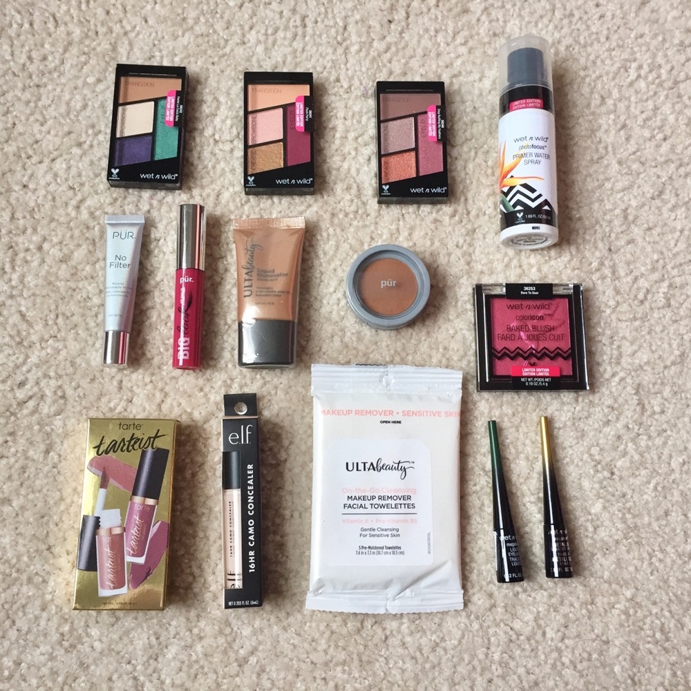 Makeup Bundle (Tarte, Pur, Wet n Wild, Elf, Ulta)